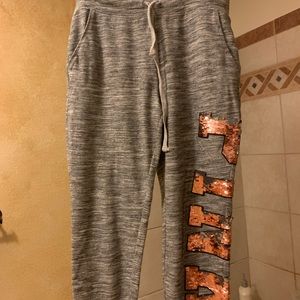COPY - PINK gray joggers M